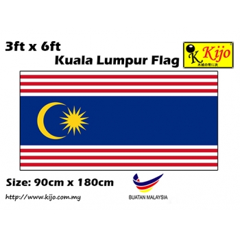 90cm X 180cm Kuala Lumpur Flag